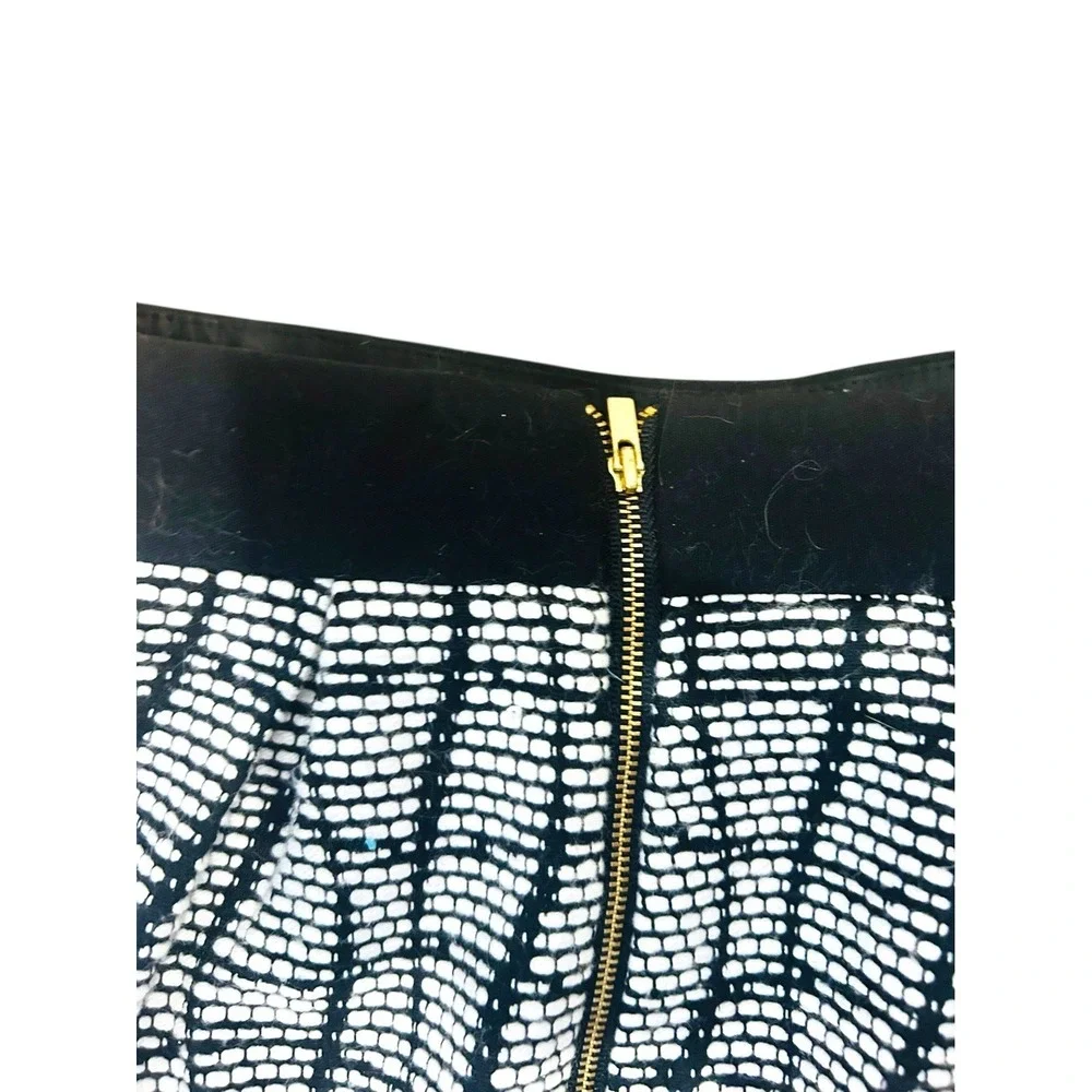 Banana Republic Black‎ White Tweed Skort Size 2 Petite Lined Mini Skirt Shorts - Picture 5 of 12